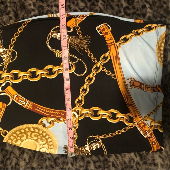 Chain print stretchy dress - Picture 6 of 6